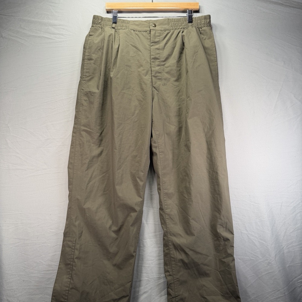 Tourney Gore-Tex Pants Mens XL Green Rain Wind Snap Zip Waterproof Golf